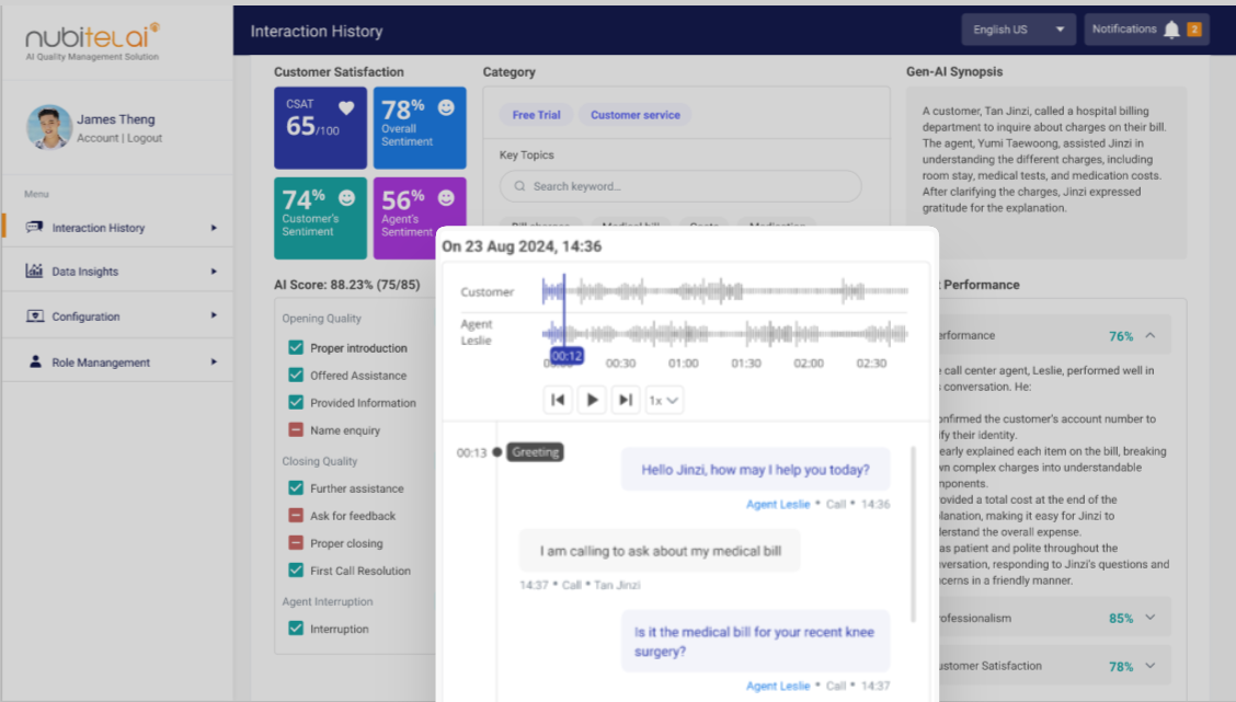 automatic speech recognition for conversation analytics