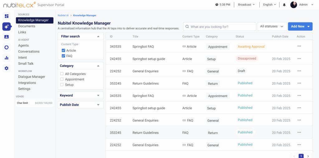 nubitel-knowledge-management-system-for-a-governed-centralized-knowledge-repository