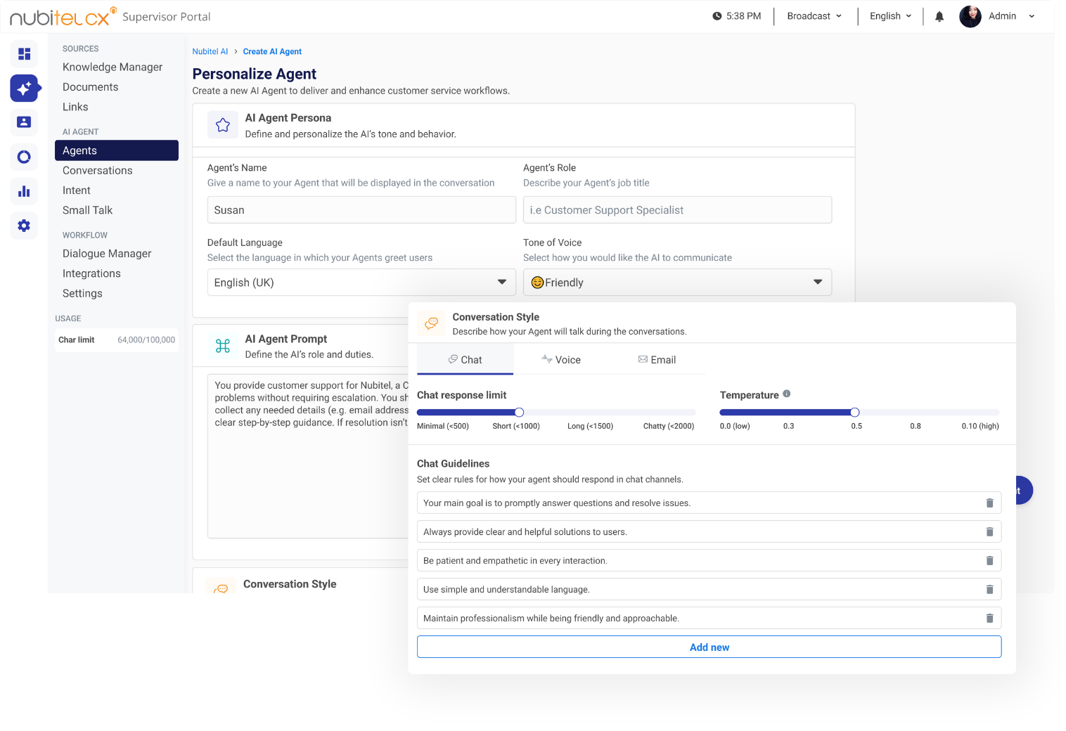 personalize-ai-agent-communication-style